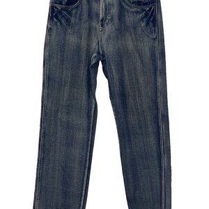 Moda Jeans U.S.A. 36x34 Wide Leg With Belt Baggy Hip Trendy